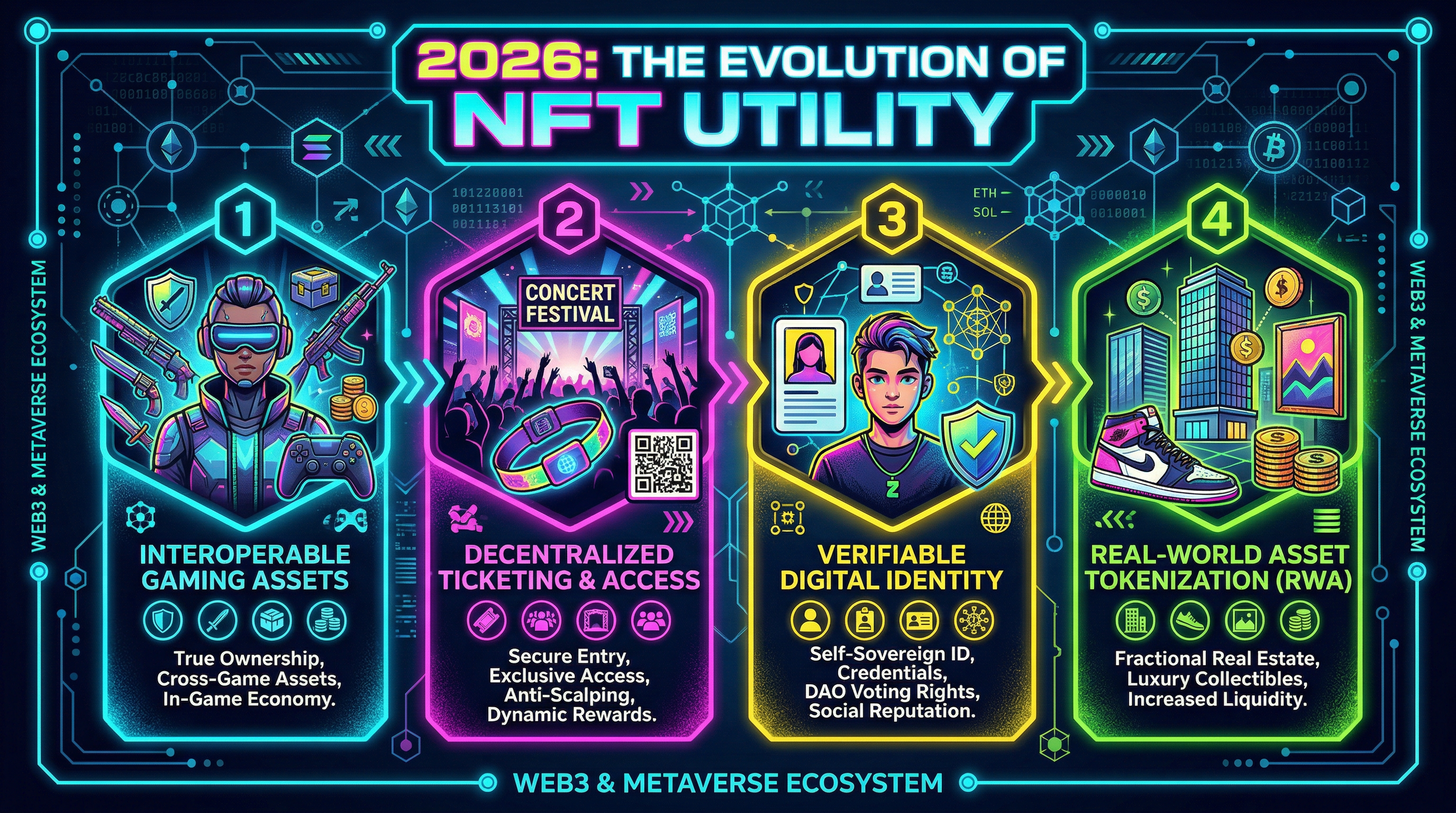 NFT Utility in 2026: Beyond JPEGs — Gaming, Tickets, and Identity