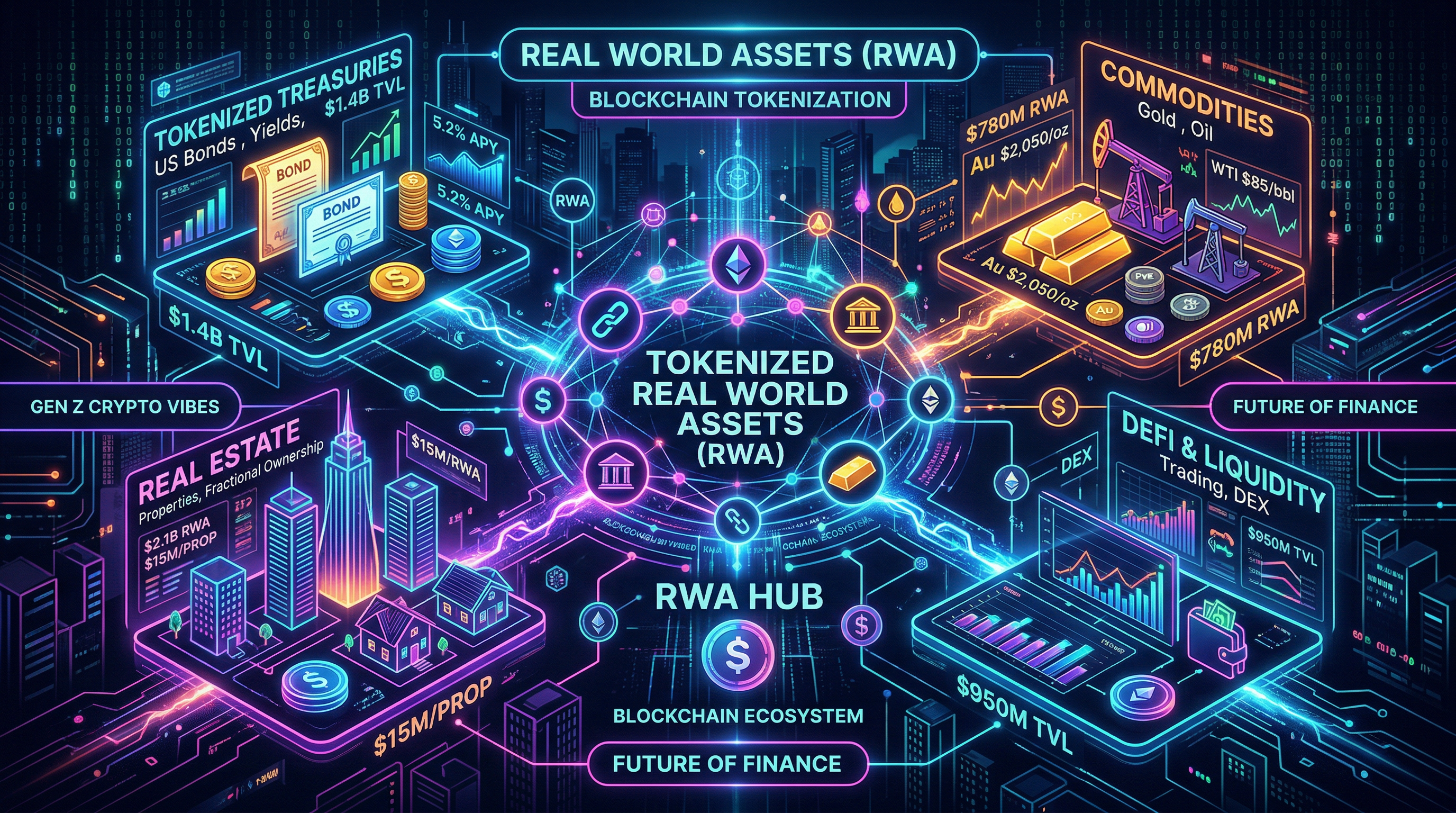 Real-World Assets on Blockchain: Tokenized Treasuries, Real Estate, and More