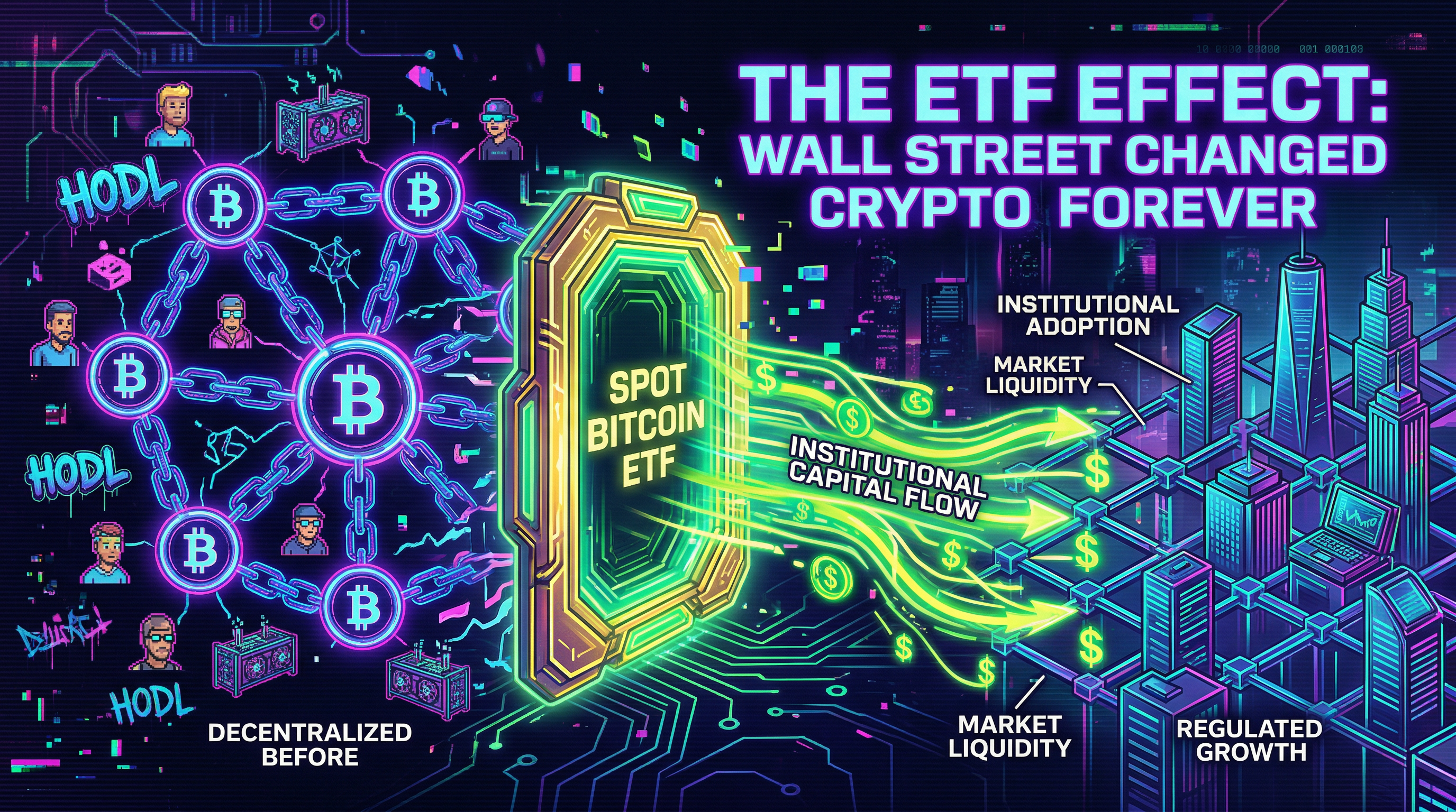 The Bitcoin ETF Effect: How Wall Street Changed Crypto Forever