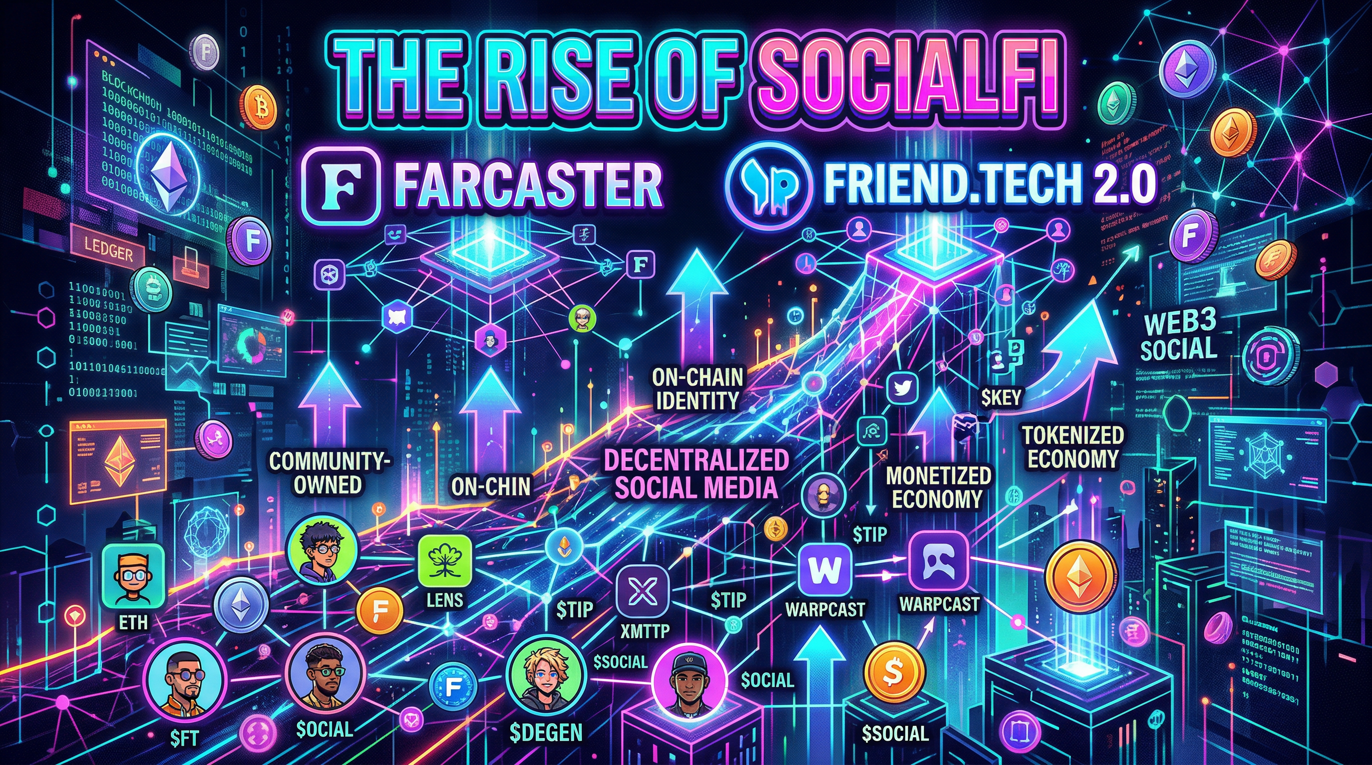 The Rise of SocialFi: Farcaster, Friend.tech 2.0, and Decentralized Social